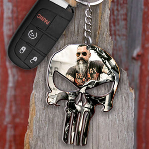 Custom Photo Biker Gift, Personalized Keychain Gift 03ACDT230623 - Keychains - GoDuckee