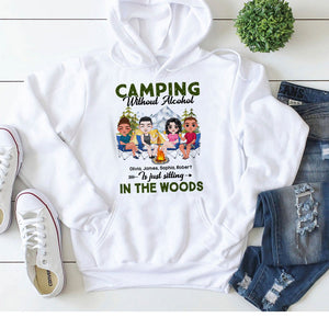 Camping Without Alcohol Personalized Shirt, Gift For Camping Lovers - Shirts - GoDuckee
