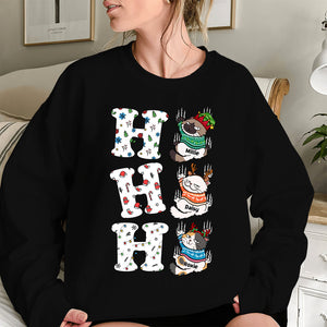 Gift For Cat Lover, Personalized Shirt, Scratching Cat Christmas Shirt, Christmas Gift EEA - Shirts - GoDuckee
