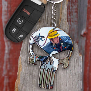 Custom Photo Lineman Gift, Personalized Keychain Gift 04ACDT230623 - Keychains - GoDuckee