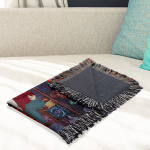 This Is Our Horror Movie Watching Blanket-Personalized Woven Blanket-Gift For Him/ Gift For Her- Halloween Gift - Blanket - GoDuckee