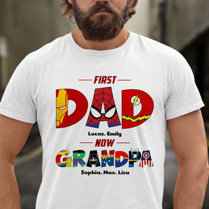 First Dad Now Grandpa Personalized Shirts-02QHTI240523HH - Shirts - GoDuckee