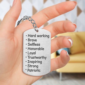 Hard Working, Gift For Couple, Personalized Keychain, Firefighter Couple Keychain, Couple Gift 06OHTI190723TM - Keychains - GoDuckee