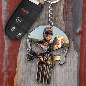 Custom Photo Fishing Lover Gift, Personalized Keychain Gift 02ACDT230623 - Keychains - GoDuckee
