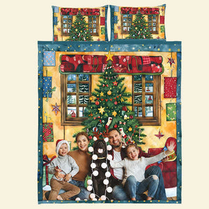 Custom Photo Gifts For Family Quilt Bedding Set 04HUTI311024 - Blanket - GoDuckee