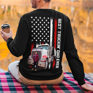 Best Truckin' Dad Ever, Custom Photo Shirt, Gift For Dad, Father's Day Gift - Shirts - GoDuckee