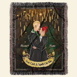 You Cast A Spell On Me, Personalized Woven Blanket, 03HUDT220923TM Gifts For Him - Gifts For Her - Blanket - GoDuckee