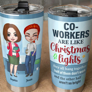 Best Co-Workers, Coworkers Are Like Warm Flames, Personalized Tumbler, Gifts For Co-Workers - Tumbler Cup - GoDuckee