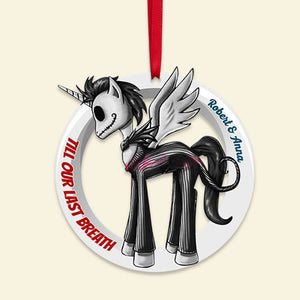 From Our First Kiss, Set Of 2 Personalized Ornaments For Couple, Christmas Gift, Anniversary Gift Ideas 01OHTI251023 - Ornament - GoDuckee