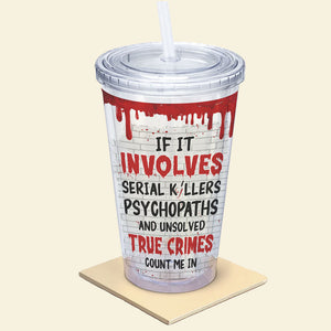 Gift For Movie Fan, Personalized Acrylic Tumbler, Horror Movie Tumbler, Halloween Gift 01NATI090823HH - Tumbler Cup - GoDuckee