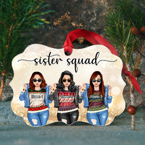Sister Squad - Personalized Friends Benelux Ornament - Christmas Gift Afro Girls, Trip Girls - Ornament - GoDuckee
