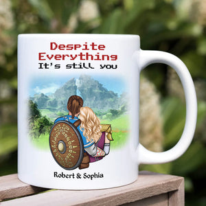 Despite Everything, It's Still You, Gift For Couple, Personalized Couple Hugging Mug, Couple Gift, Gift For Gamer 02QHTI030723HH - Coffee Mug - GoDuckee
