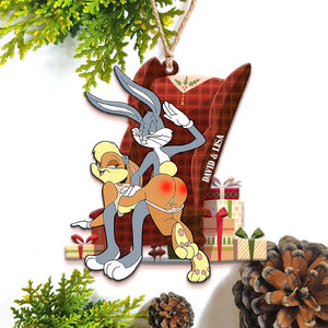 Bunny Rabbit 7ohdt230922 Personalized Ornament, Gifts For Funny Couple - Ornament - GoDuckee
