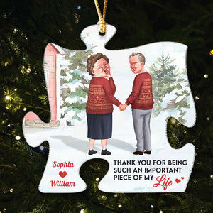 Love Of My Life, Personalized Ornament, Gifts For Old Couple - Ornament - GoDuckee