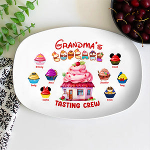 Family Cupcake Tasting Crew, Personalized Resin Plate, Gifts For Family - Resin Plate - GoDuckee