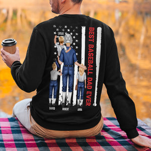 Personalized Dad Shirt Best Baseball Dad Ever - Shirts - GoDuckee