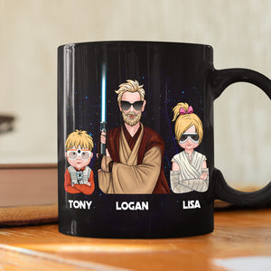 My Kids Call Me Dad Personalized Black Mug 02nati100523tm - Coffee Mug - GoDuckee