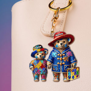 Personalized Gifts For Autism Mom Keychain, Mama Bear 04tgti220325 - Keychains - GoDuckee