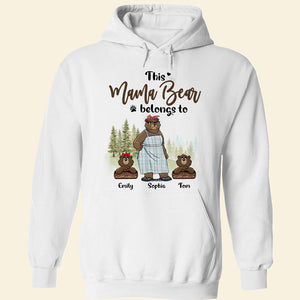 This Mama Bear Belong To, Personalized Shirt, Gift For Mom - Shirts - GoDuckee