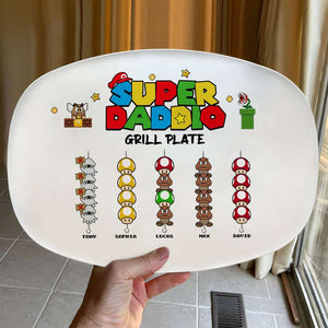 Family's Grill Plate, Gift For Family, Personalized Resin Plate, Grill Game Kids Plate 06DNTI160623 - Resin Plate - GoDuckee