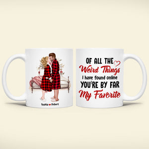 You're By Far My Favorite, Couple Gift, Personalized Mug, Kissing Couple Mug - Coffee Mug - GoDuckee