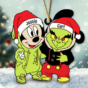 Santa Hat - Gifts For Friends, Couple 024ACDT031023 Personalized Acrylic Ornament, Christmas Gifts - Ornament - GoDuckee