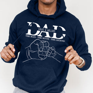 Dad The Myth The Legend Personalized Shirt, Gift For Father's Day - Shirts - GoDuckee