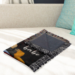 Let's Watch Movie & Chill Babe-Personalized Woven Blanket- Gift For Him/ Gift For Her- Halloween Gift- Couple Blanket-02htdt150923pa - Blanket - GoDuckee