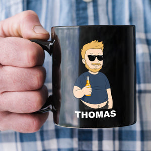 Best Dad Drinking Gift 07DTDT220423TM Personalized Black Mug - Coffee Mug - GoDuckee