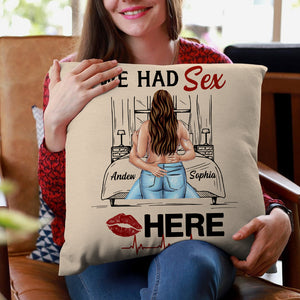 Gift For Couple, Make Love Personalized Square Pillow Gift 05NTDT311222 - Pillow - GoDuckee