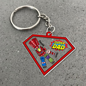 Strong Dad Personalized Keychain -02QHTI260523HA - Keychains - GoDuckee