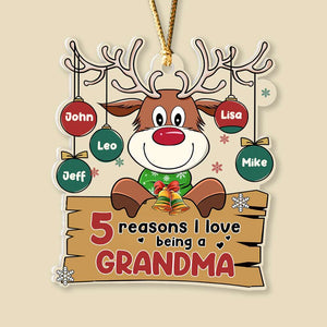 Reindeer Family Balls, Personalized Ornament, Gifts For Family - Ornament - GoDuckee