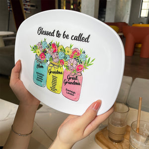 Blessed To Be Called 05HUDT070623 Personalized Resin Plate Gift For Family - Resin Plate - GoDuckee
