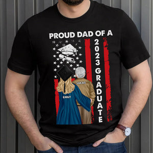 Proud Dad Of A 2023 Graduate Personalized Shirt, Gift For Father's Day - Shirts - GoDuckee