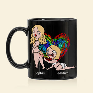 I Just Want To Touch Your Butt- Gift For Couple- Personalized Coffee Mug- Funny Couple - Coffee Mug - GoDuckee