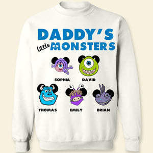 Daddy's Little Monsters, Personalized Shirt, Gifts For Dad 02HUDT250423 - Shirts - GoDuckee