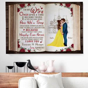 I Love You Forever & Always, Couple Gift, Personalized Poster, Couple Book Story Canvas Print 03HTTI181223PA - Poster & Canvas - GoDuckee