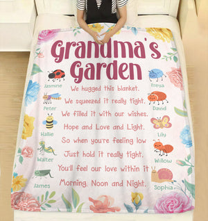 Hope And Love And Light - Family Garden, Personalized Blanket, Gifts For Grandma - Blanket - GoDuckee