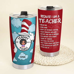 I Dream Big I Work Hard, Personalized Tumbler, Gift For Teacher Of All 01acdt020823hh - Tumbler Cup - GoDuckee