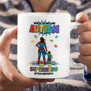 Personalized Gifts For Superhero Autism Mom Coffee Mug 02huti050325pa - Coffee Mug - GoDuckee