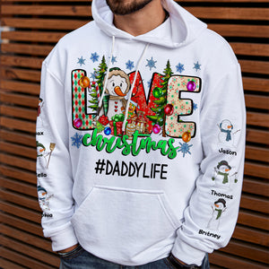 Love Snowman Family, Personalized Shirt, Christmas Gifts For Family 01ACDT091023 - AOP Products - GoDuckee
