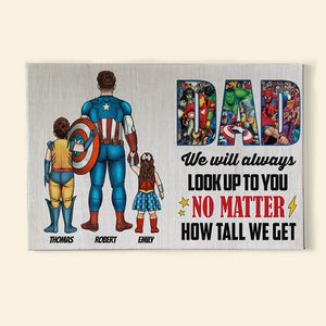 Dad We Will Always Look Up To You, Personalized Canvas Print 02nati150523 - Poster & Canvas - GoDuckee