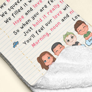 Personalized Gifts For Grandma Blanket Love Grandma Morning Noon And Night - Blankets - GoDuckee