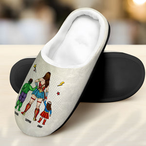 Personalized Gifts For Mother Home Slippers If There's Mom 05OHTI200124TM - Shoes - GoDuckee