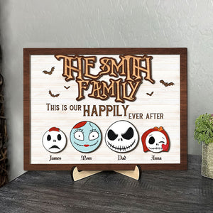 Personalized Gifts For Family Wood Sign This Is Our Happily Ever After 01OHTI060224 - Wood Signs - GoDuckee