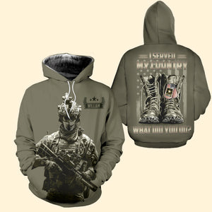 I Served My Country Personalized 3D AOP Shirt, Gift For Men - AOP Products - GoDuckee