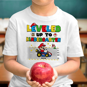 Leveled Up To Kindergarten 03NATI150623 Personalized Shirt - Shirts - GoDuckee