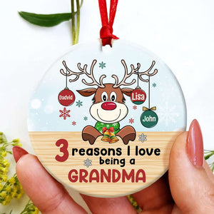 I Love Being A Grandma,Personalized Ornament, Christmas Gift For Grandma - Ornament - GoDuckee