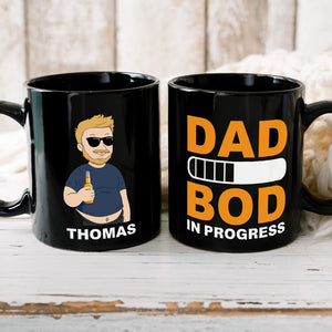 Best Dad Drinking Gift 07DTDT220423TM Personalized Black Mug - Coffee Mug - GoDuckee