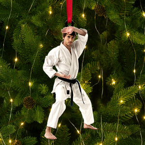 Gift For Karate Lover, Personalized Acrylic Ornament, Image Custom Ornament, Christmas Gift - Ornament - GoDuckee